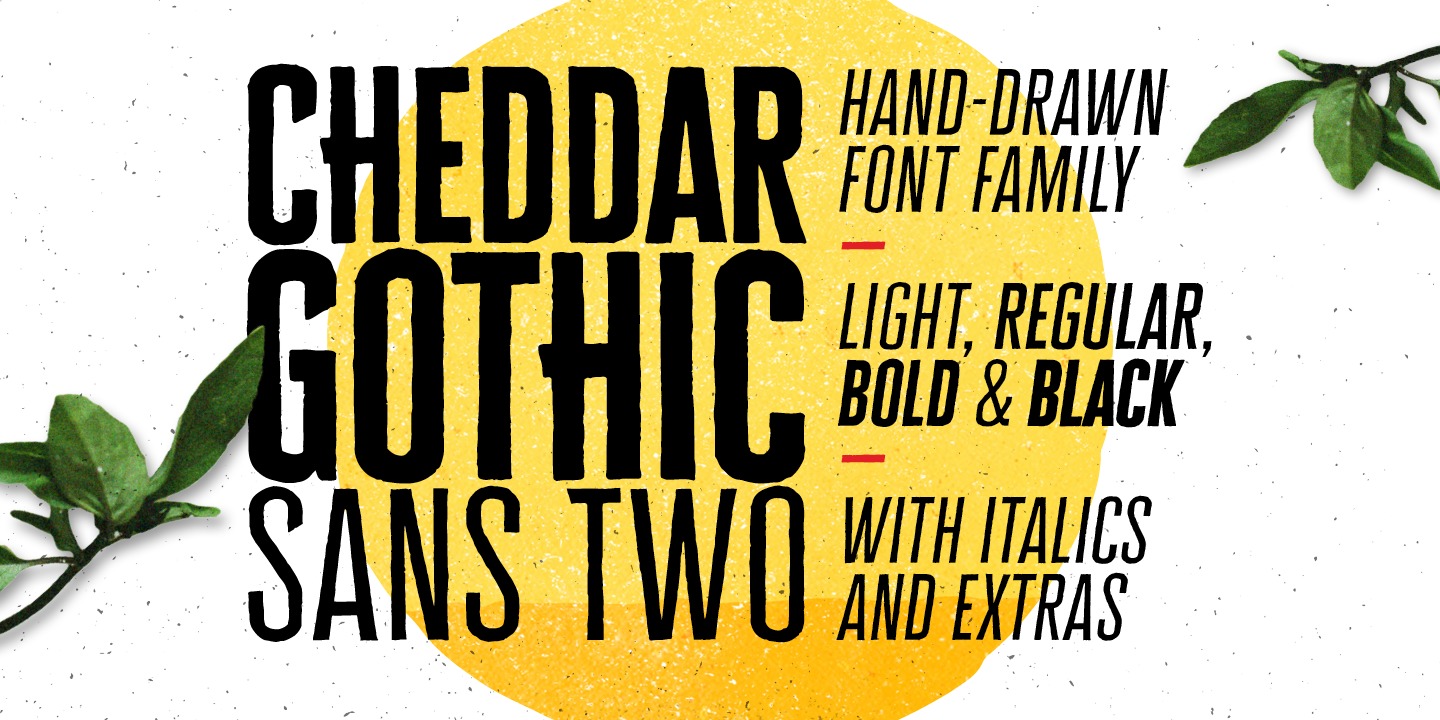 Fuente Cheddar Gothic Sans Two